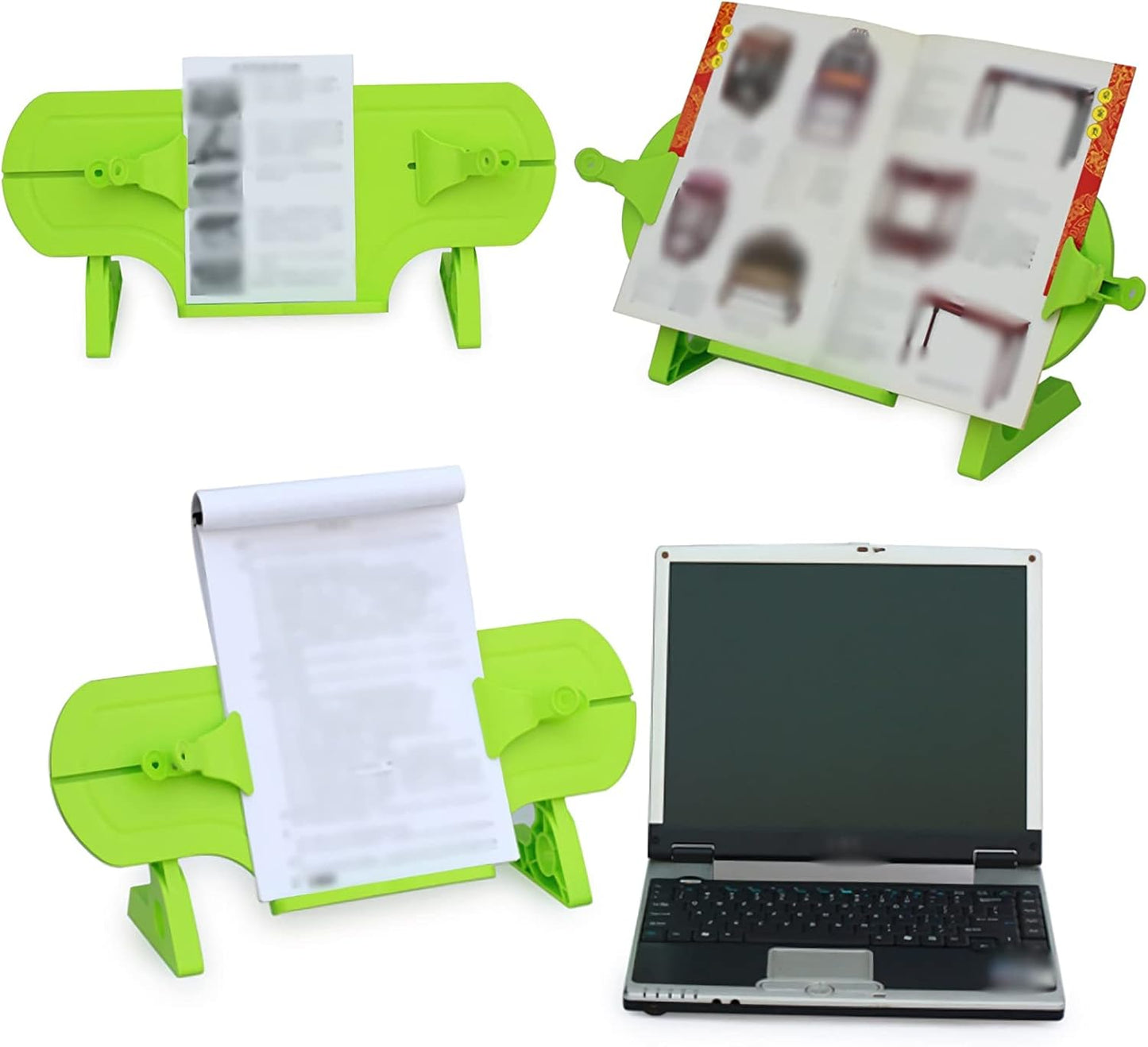 Book Stands and Holders for Reading Reading Book Stand Height Angle and Length Adjustable Lengthen Hands Free Holder for Textbook Cookbook Recipe Document 19 x 9 inch for Kitchen and Office