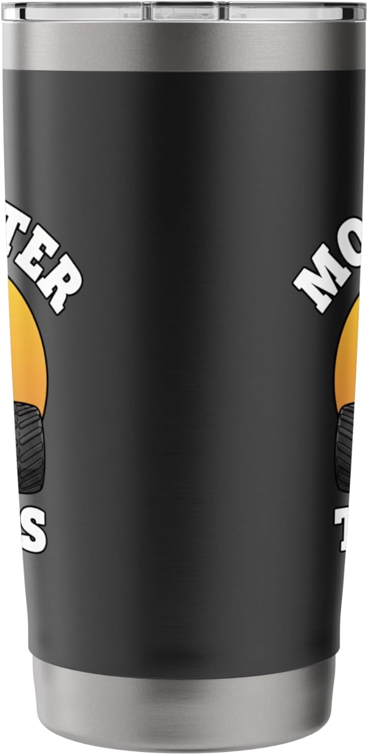 Moo-nster Trucks Cow Boys Funny Farm Animal Stainless Steel Insulated Tumbler
