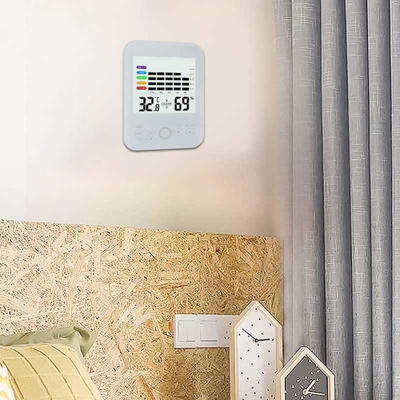 Household Indoor Digital Hygrograph Touch Screen Electronic Thermometer Hygrometer Bedroom