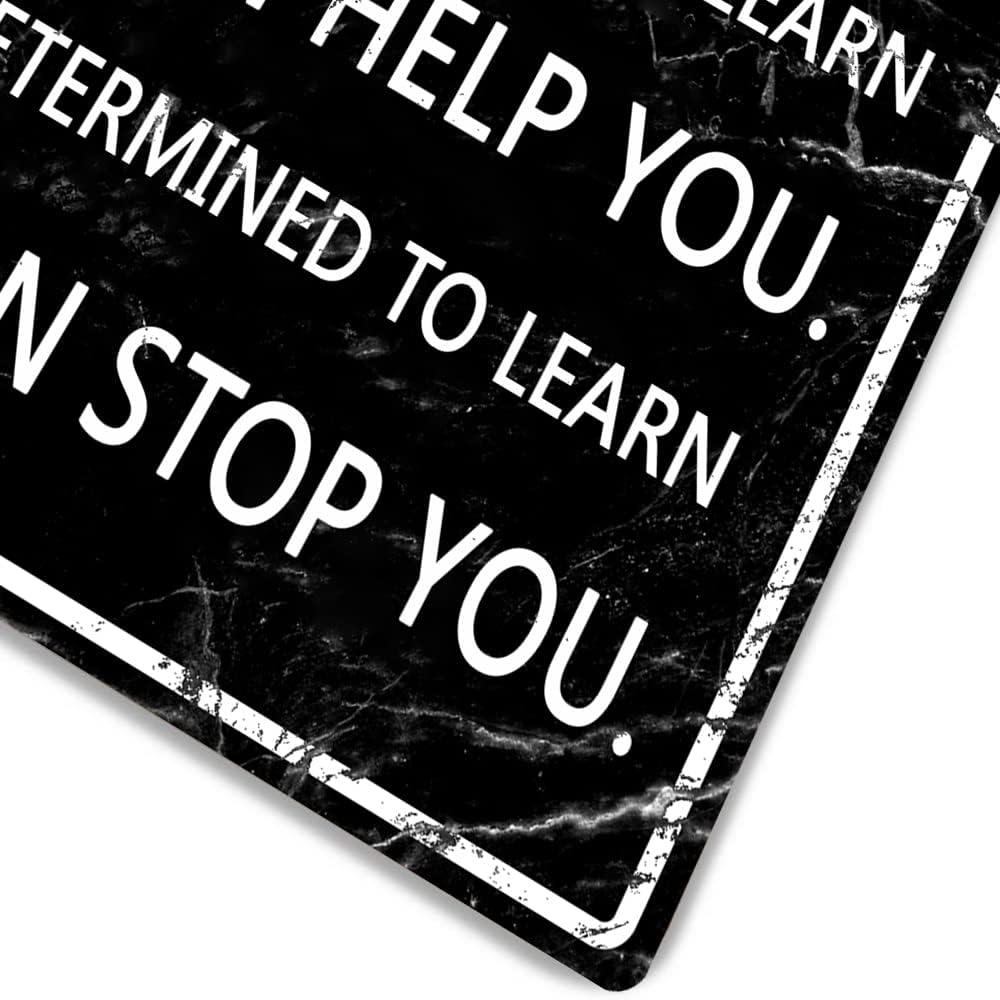Office Metal Tin Sign Motivational Wall Art Decor Motivational Poster If You Are Not Willing To Learn No One Can Help You Positive Quotes Wall Decor Inspirational Quotes Signs Cubicle Decor Accessories Women Gift Home Kitchen Bar Decorations 8 x 12 Inches