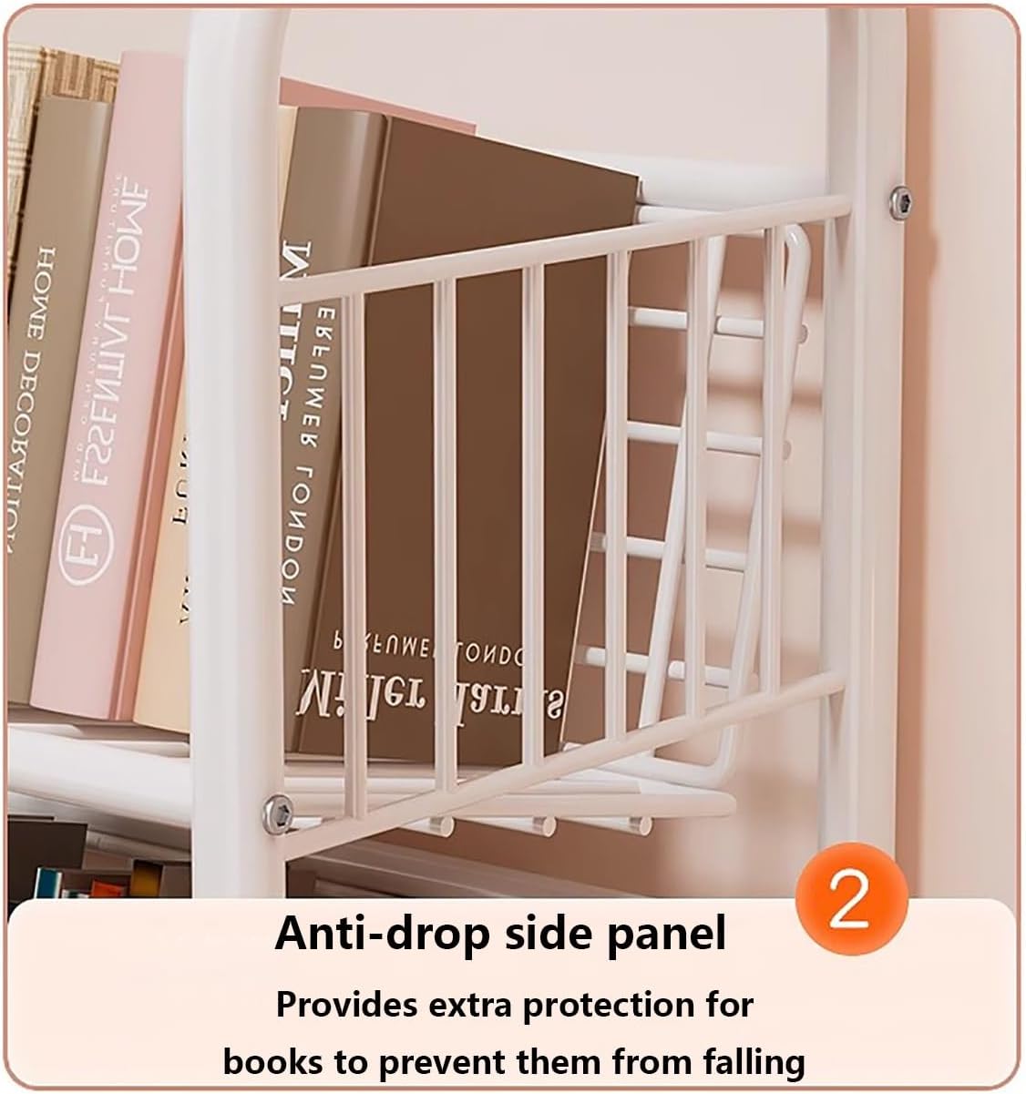 Modern Open Bookshelf,Floor Shelf in The Living Room,Narrow Floor Standing Bookshelf Organizer,Door Behind Magazine Organizer Rack,for Bedroom, School and Playroom.(70 * 30 * 105cm)