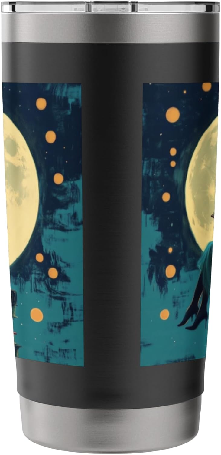Girl Reading Book Lover Bookworm Reading Librarian Stainless Steel Insulated Tumbler