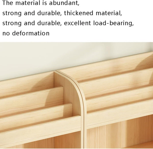 Bookcase Storage Rack Vertical Cabinet Bookshelf Industrial Bookshelf,Narrow Modern Wood Bookcase, Small Storage Unit Frame for Home Office Open Display Shelves
