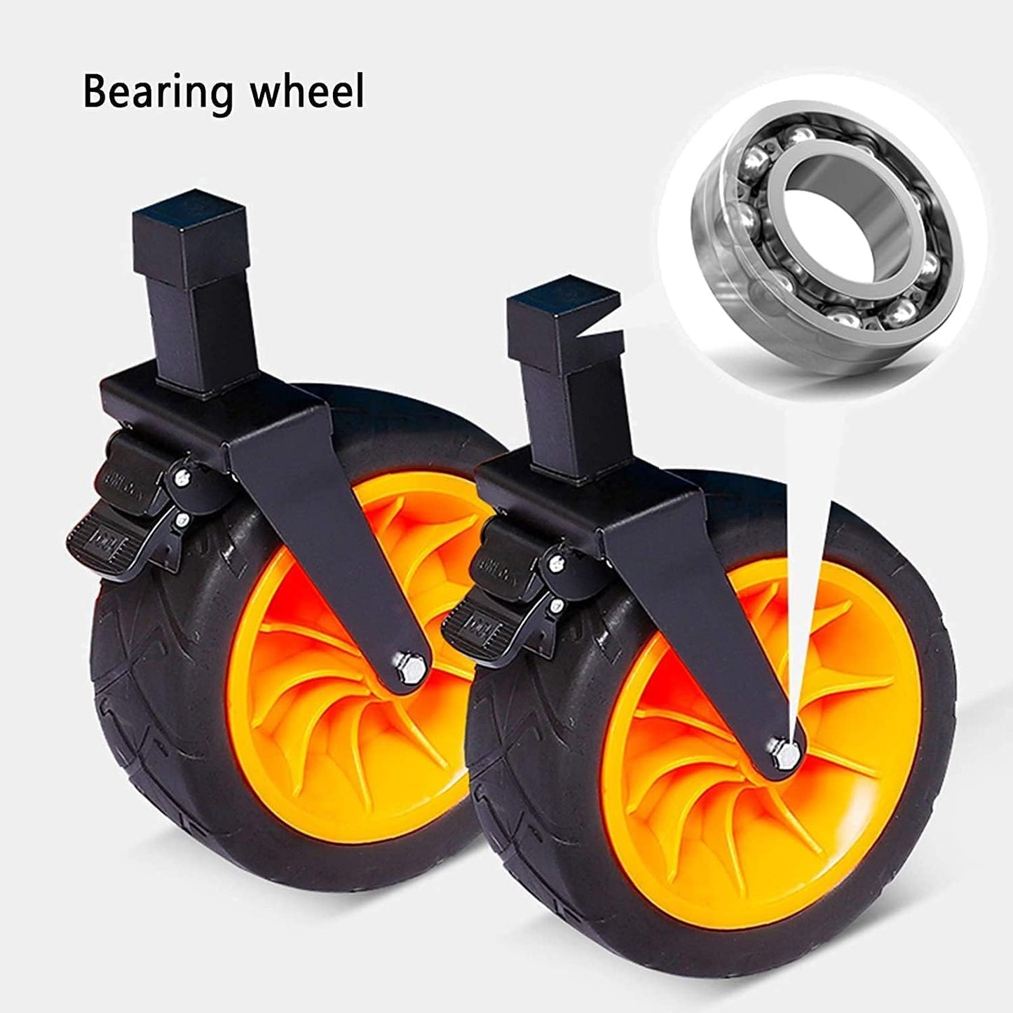 Beach Trolley Fishing Trolley with Putter Foldable Garden Utility Vehicle Large Capacity Heavy Trailer Convenient and l Bearing 100kg/220lbs (Color : Style 1)