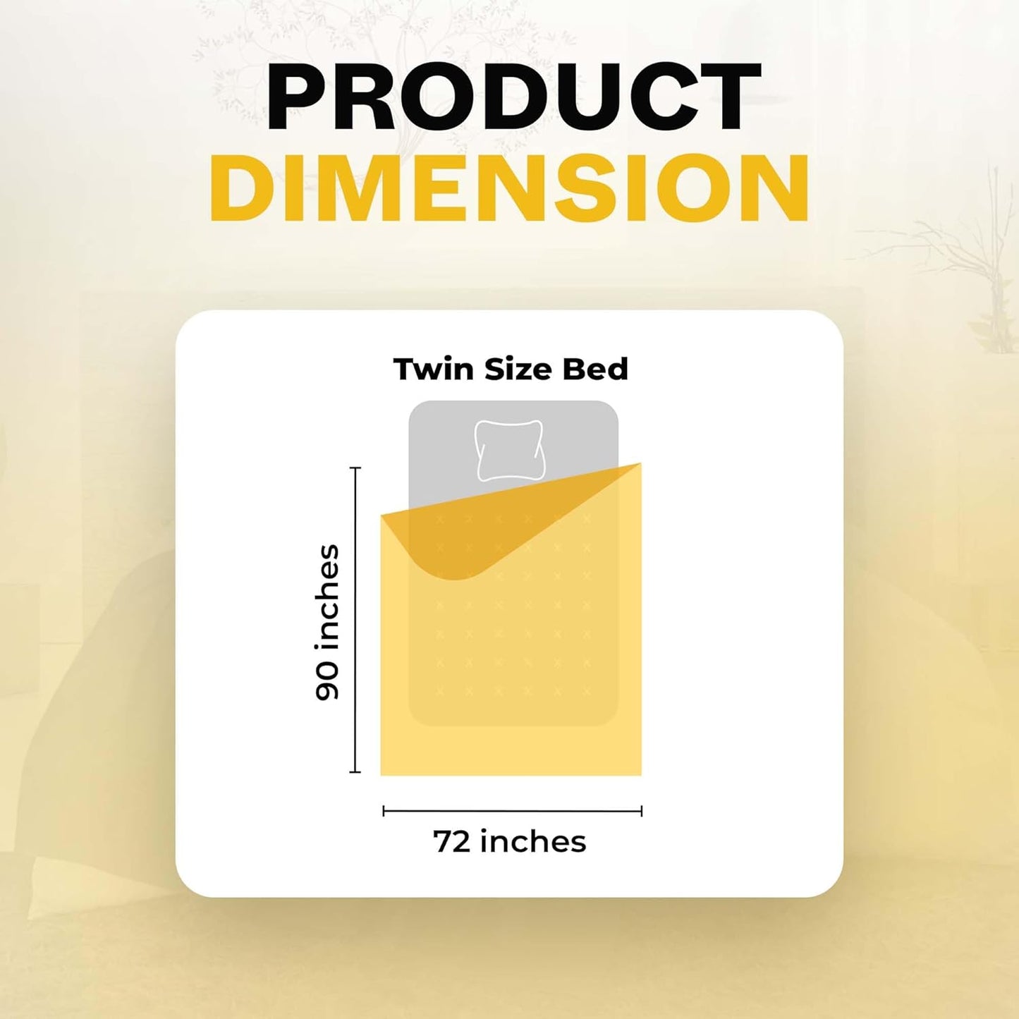 Avalon Bedding 100% Cotton Blanket Twin Size Thermal Blanket (72"x90") - Perfect Cotton Blankets Twin Size for Layering Bed in Any Season - Cotton Blankets for Bed (Beige)