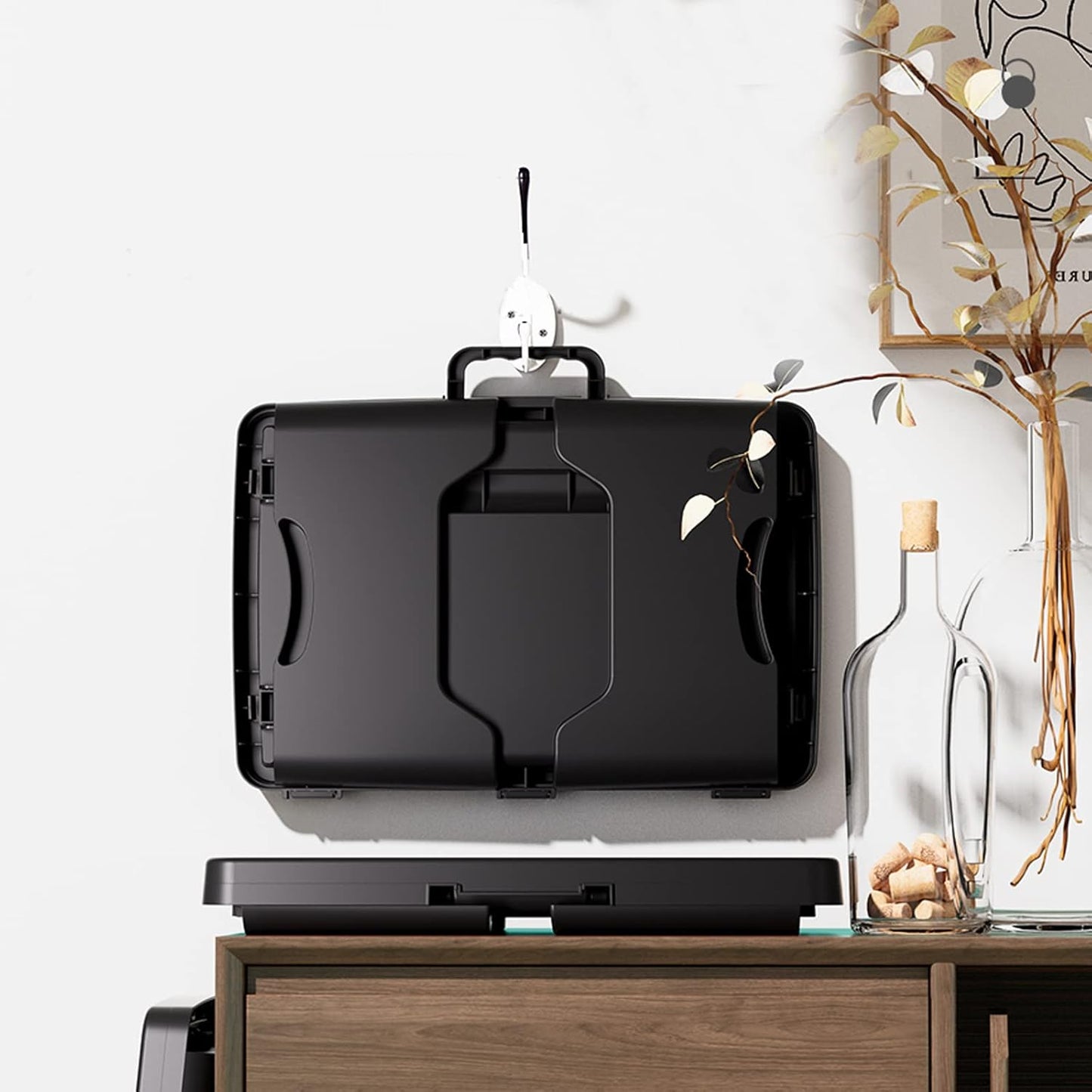 Portable Folding Lap Desk, Laptop Desk Travel Bed Table Tray, Breakfast Writing Bed Table, Serving Tray with Large Storage Activity Cushion Reading for Couch Sofa Floor Adults