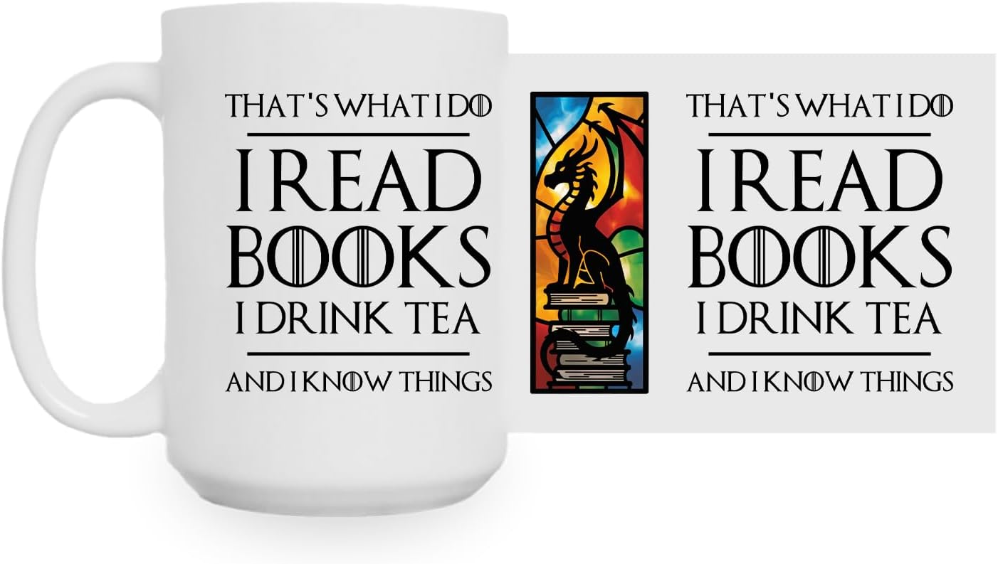 Book Lover 15oz White Coffee Mug - Thats A - Chapter Book Mug Gifts For Women Who Love To Read Bookworms