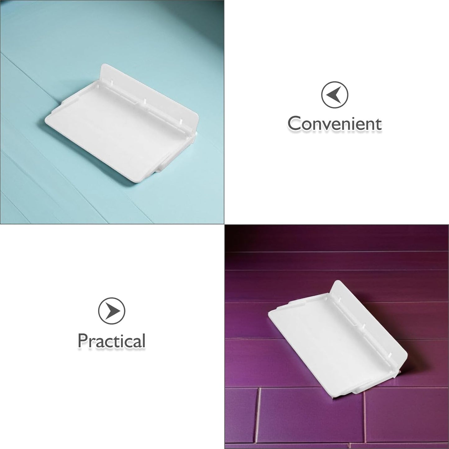 UPKOCH Foldable Wall-Mounted Bedside Shelf Organizer 11.81X8.26X2.75In No-Drill Floating Bed Shelf Tray for Dorm Room Storage Phones Books Cosmetics