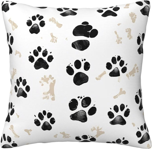 All-Season Square Pillow Covers 18"X18", Bone, Decorative Throw Pillow Covers for Sofa Bed Couch, Hidden Zipper Cushion Cover, Square Lumbar & Accent Pillowcases for Home Decor