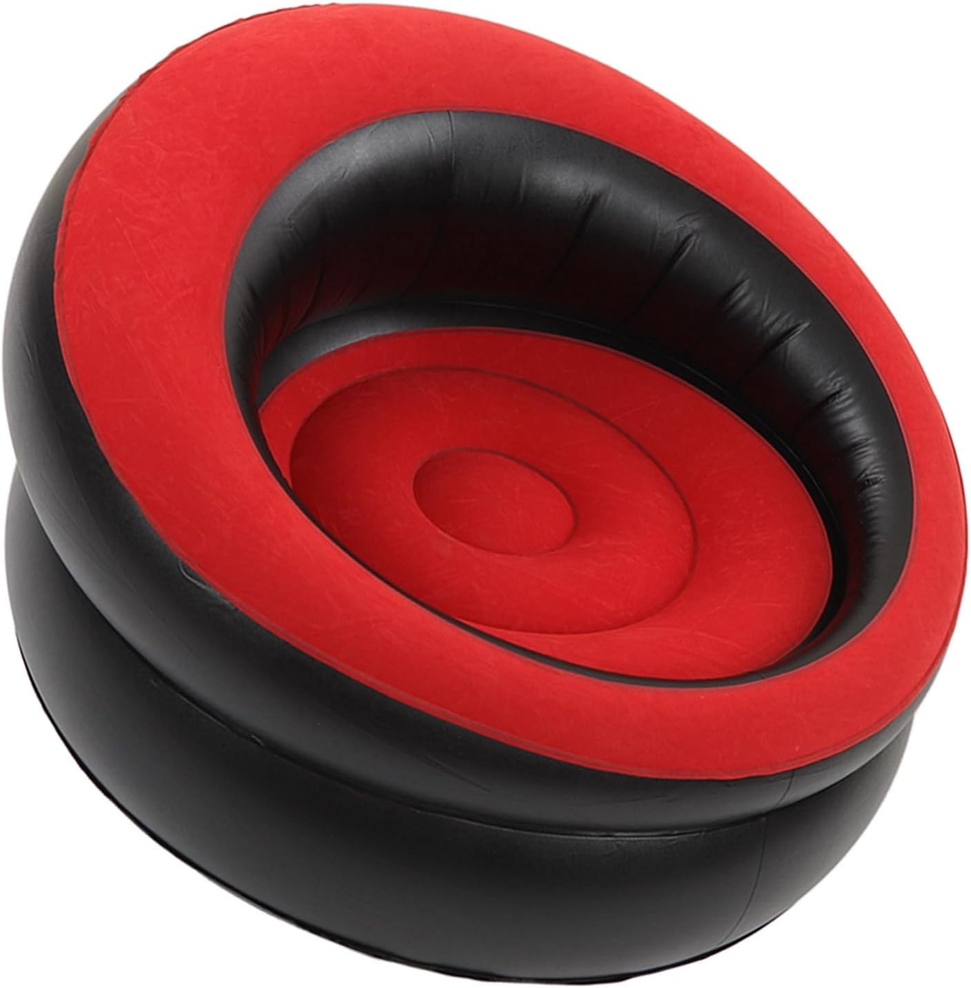 Flocking Air Sofa Blow up Chair for Adults Fast Inflation PVC Inflatable Couch Widely Applicable Lightweight Blow up Chair for Adults for Living Room(Red) Surfing Fins