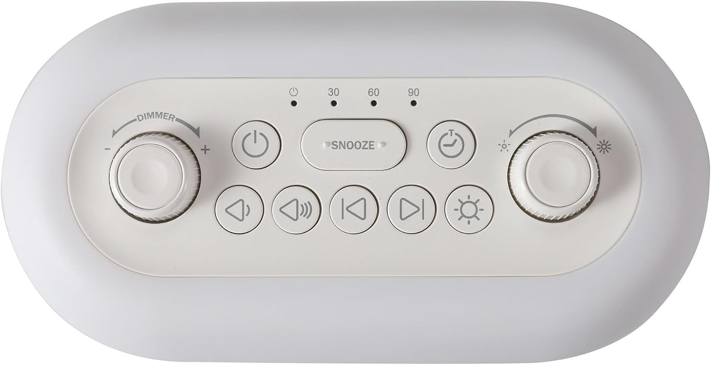 White Noise Machine with 29 Sounds + 16 Colors – Digital Alarm Clock & Amber Night Light for Blue Light Blocking, Gentle Wake Alarm, Sleep Timer & Memory Function for Adults & Kids