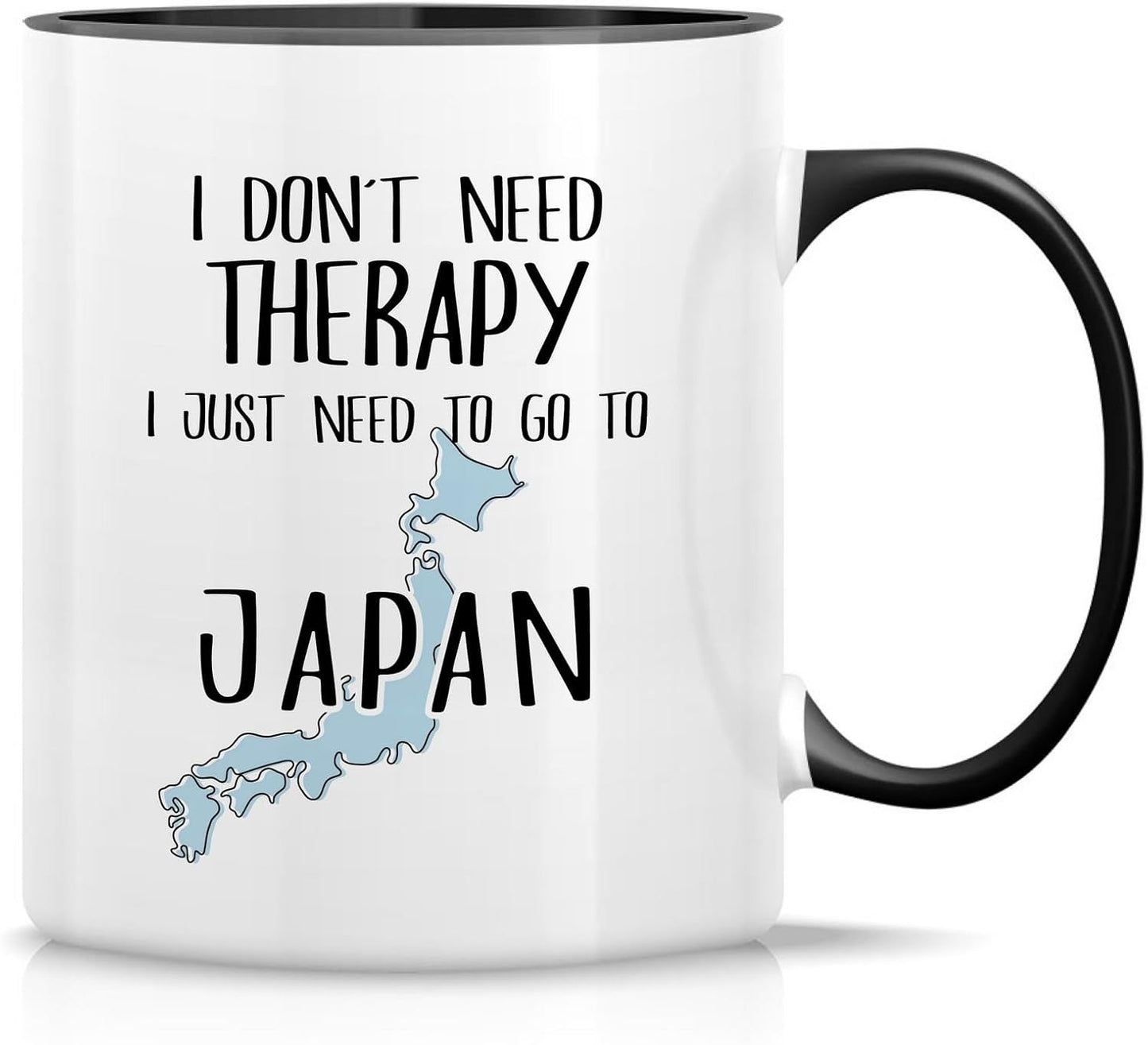 Retreez Funny Japan Mug Gift Just Need To Go To Japan Tokyo Lover 11 Oz Ceramic Coffee Mugs - Sarcastic Motivational Inspirational travel birthday gifts - White Mug with Black Handle and Inner
