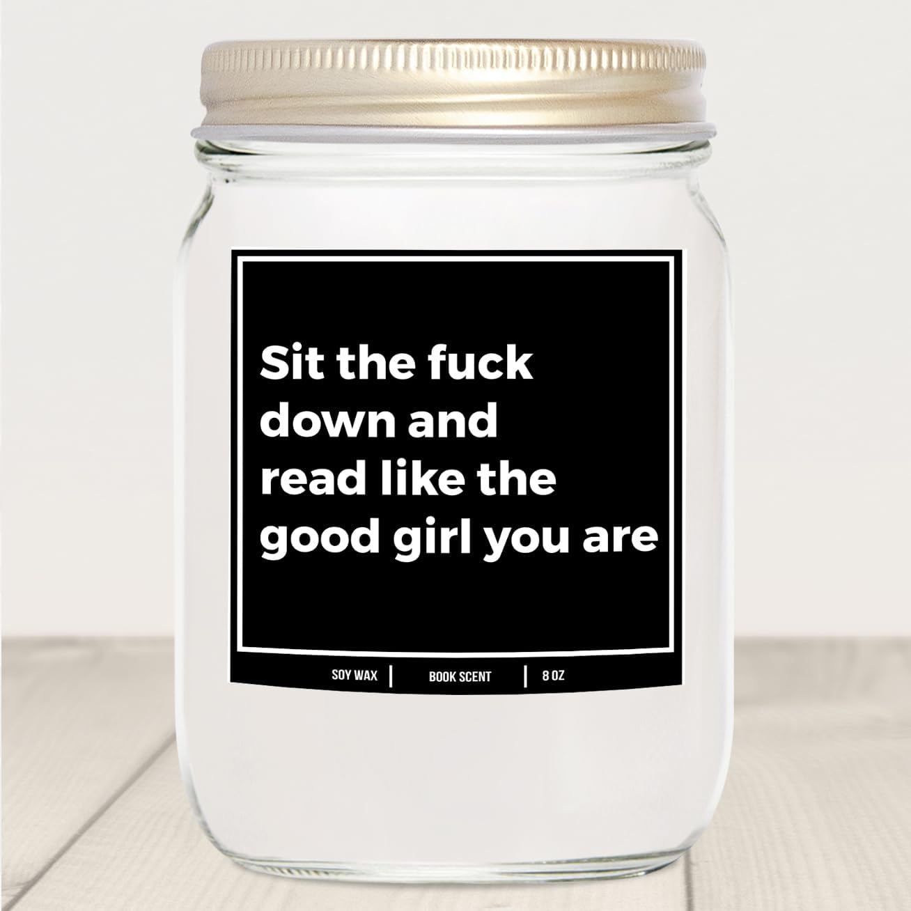 You Nique Designs Smut Candle 8oz - Adult Book Lovers Gifts - Smutty Bookworms Surprise Ideas, Funny Reader Presents - Smut Book Merch - Smutty Bookish Gifts