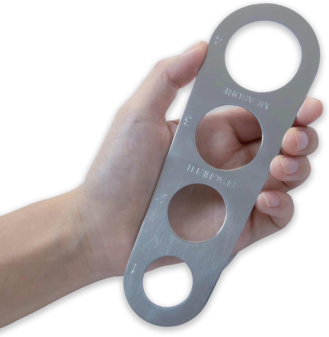 Stainless Steel Spaghetti Measurer Tool Quick Pasta Measuring Tool for Kitchen Cooking Tool (Silver, 1pcs)