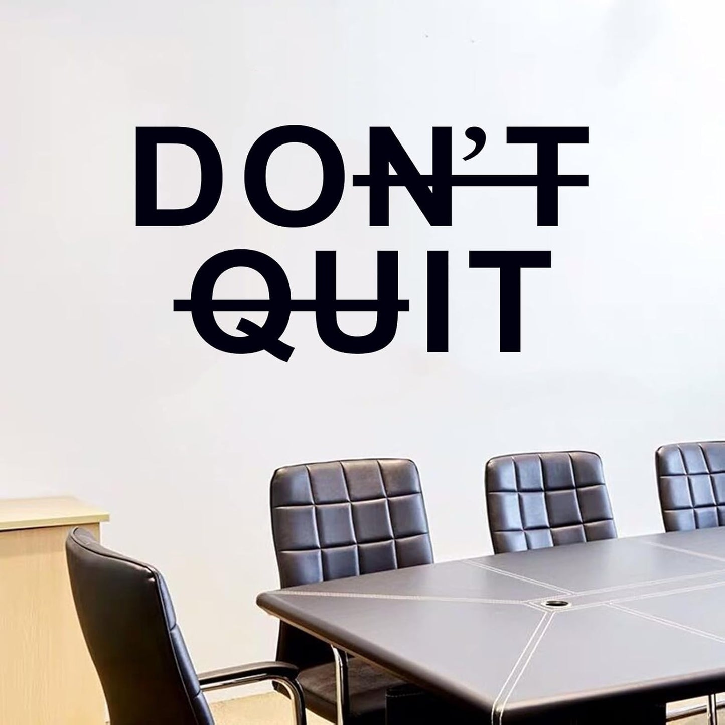 AnFigure Gym Motivational Wall Stickers, Office Inspirational Quotes Wall Decals, Garage Classroom School Bedroom Home Vinyl Art Don't Quit Do It Wall Decor 21"X11"