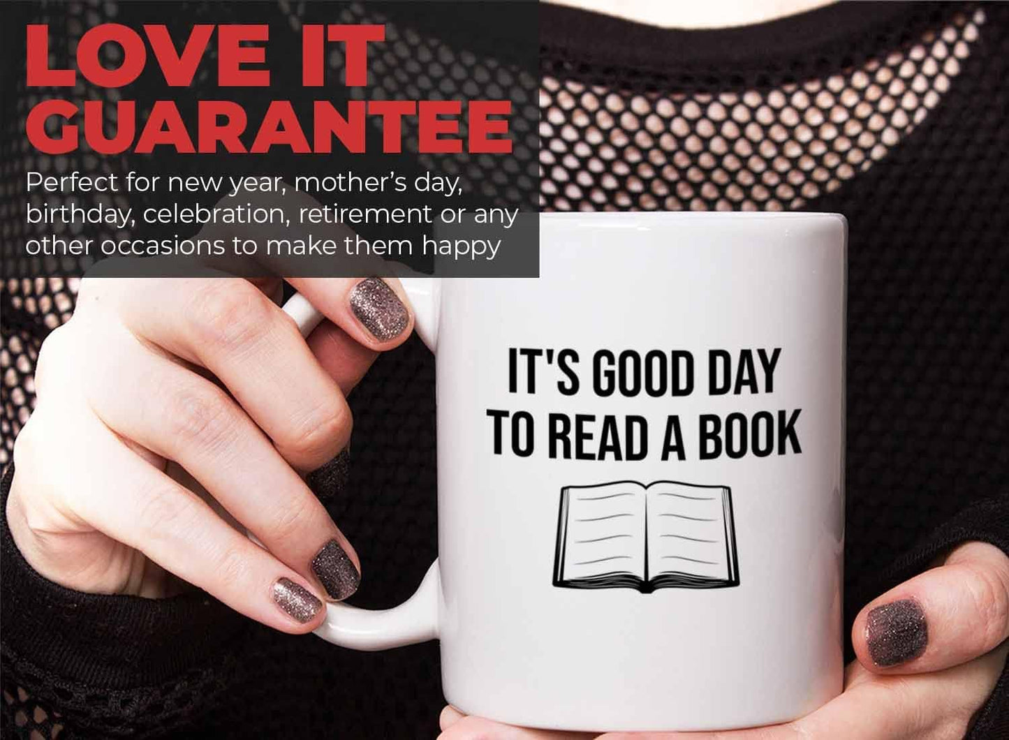 Bubble Hugs Writer Coffee Mug 11oz White - It's good Day to read a book - Reading Book Lover for Bookworm Bibliophile Librarians Author Readers Bookish