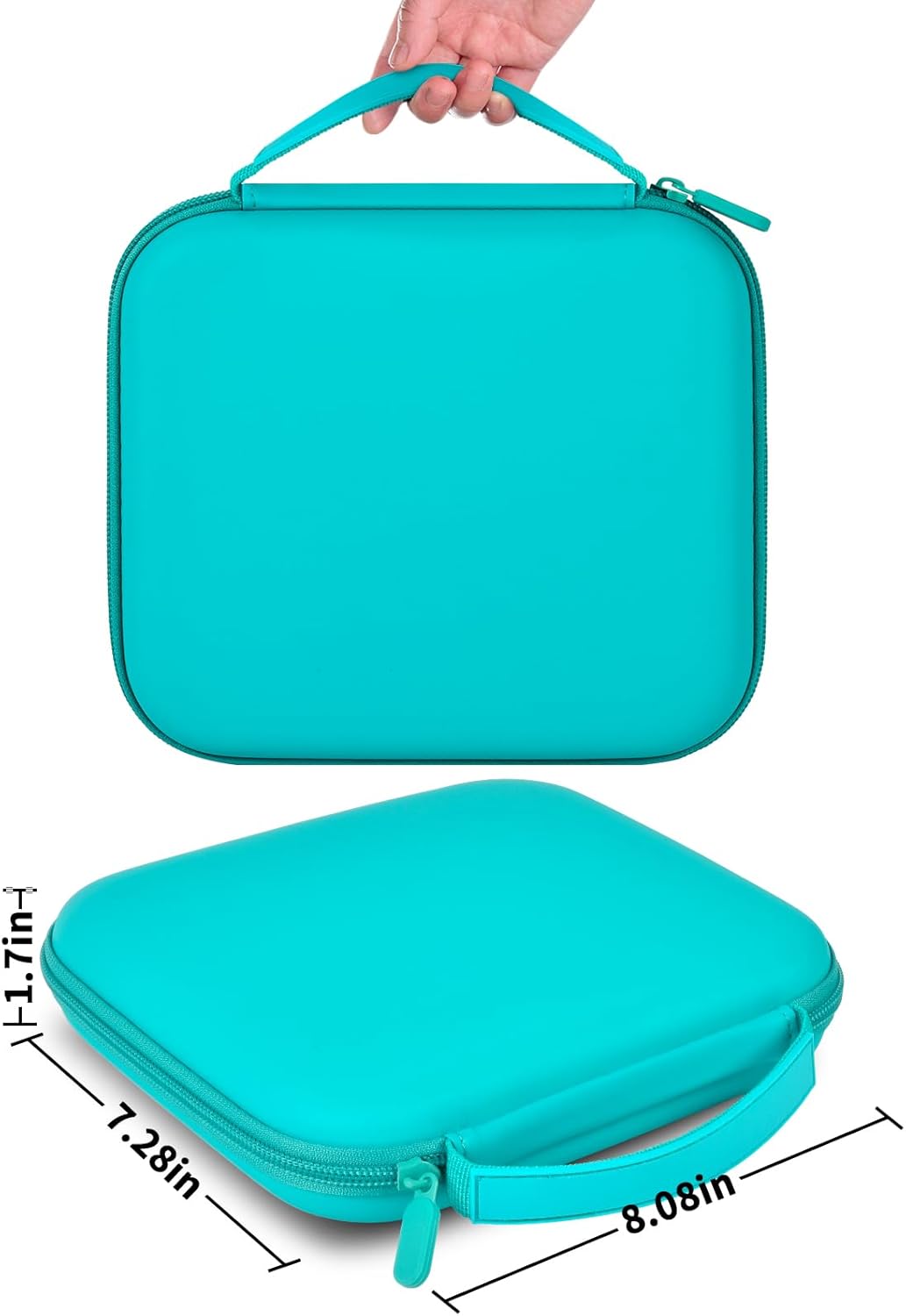 GWCASE Case Compatible with Glocusent/for Vekkia/for LITOM/for LEDGLE/for TAKKUI/for TSINGREE LED Neck Reading Light Book Light for Reading. Storage Carrying Holder for USB Cable (Box Only) -Green