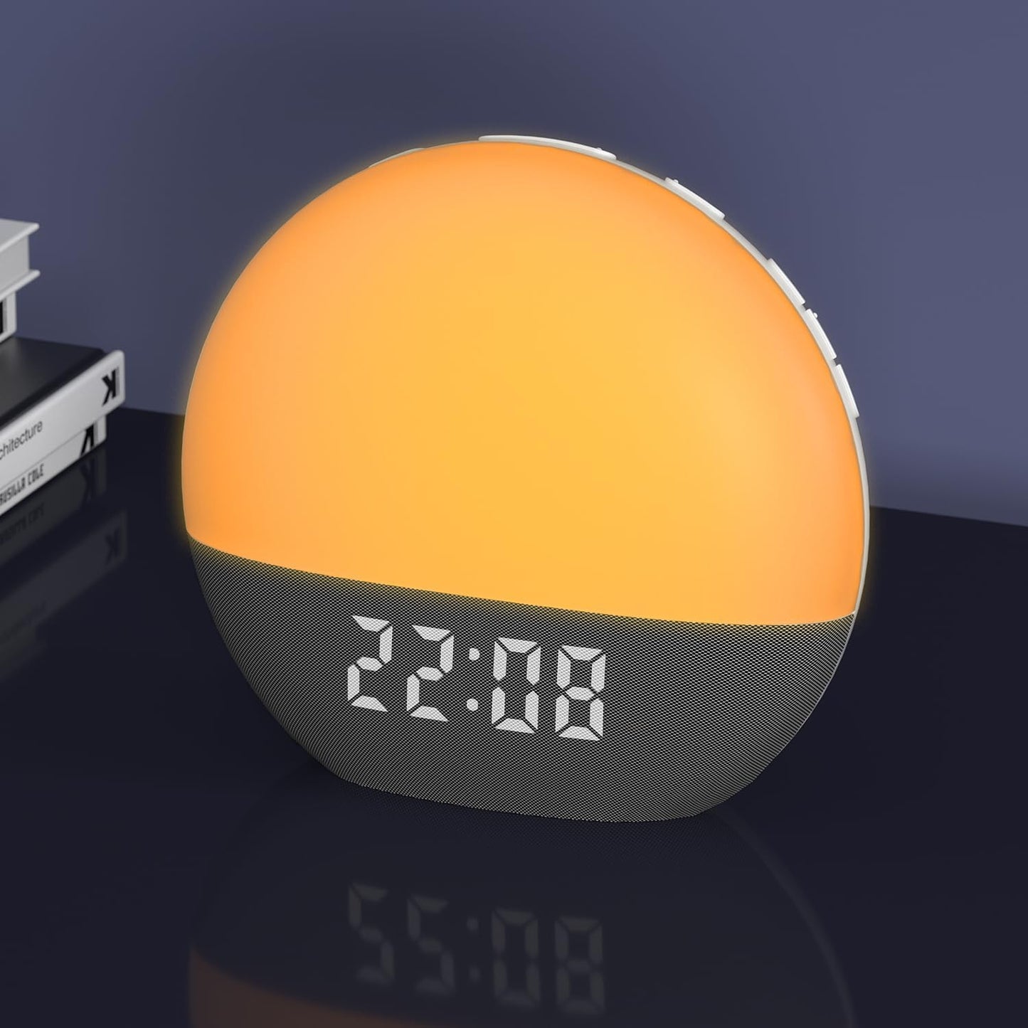 winshine Sunrise Alarm Clock with White Noise Sound Machine for Bedrooms,Sleep Sound Machine for Heavy Sleepers, with Wake Up Light,24 Sounds, FM Radio, Bluetooth Speaker, Night Light Clock for Adults