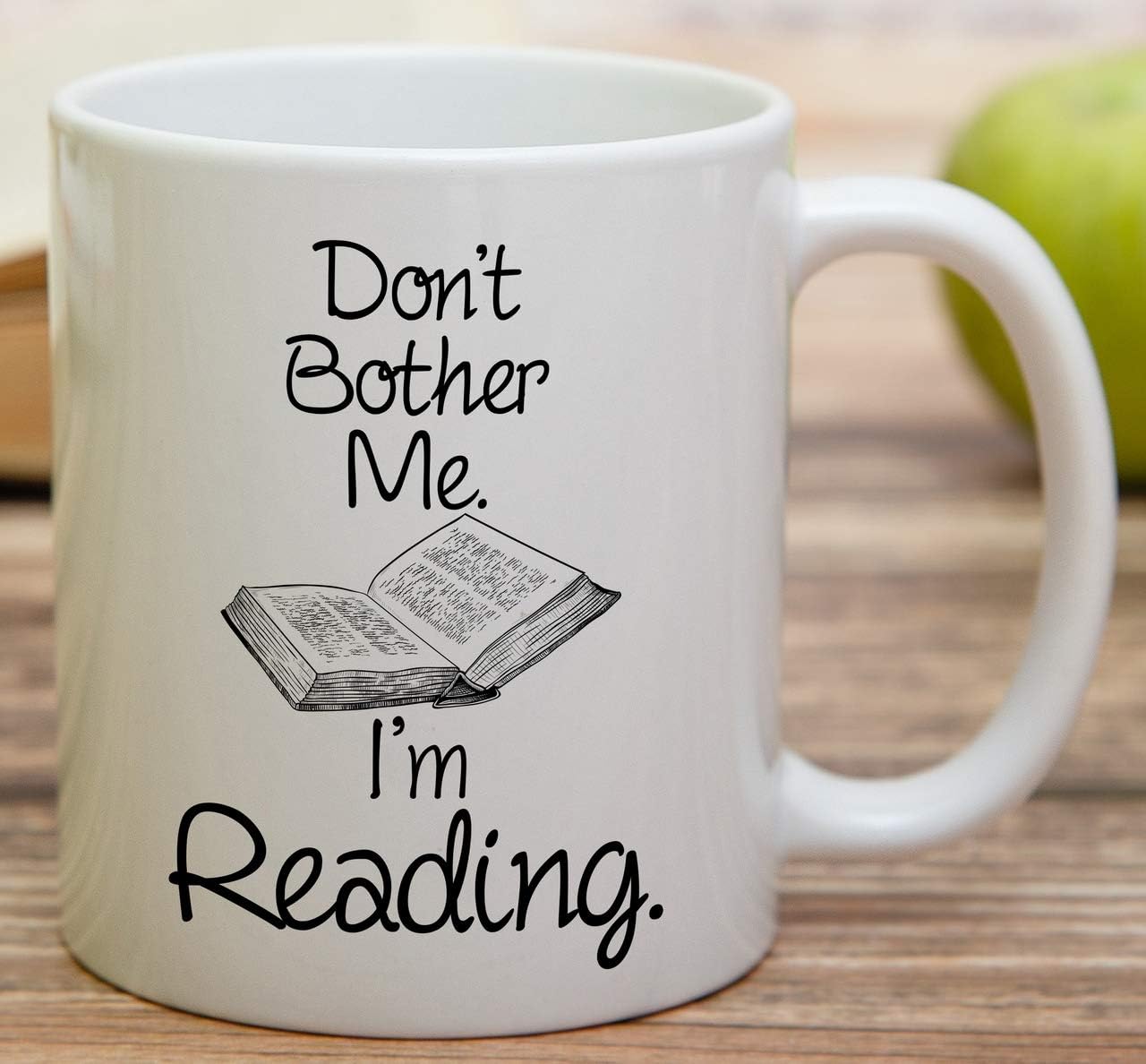 Retreez Funny Mug - Don't Bother Me I'm Reading Book 11 Oz Ceramic Coffee Mugs - Funny, Sarcasm, Sarcastic, Motivational, Inspirational birthday gifts for friends, coworkers, siblings, dad or mom