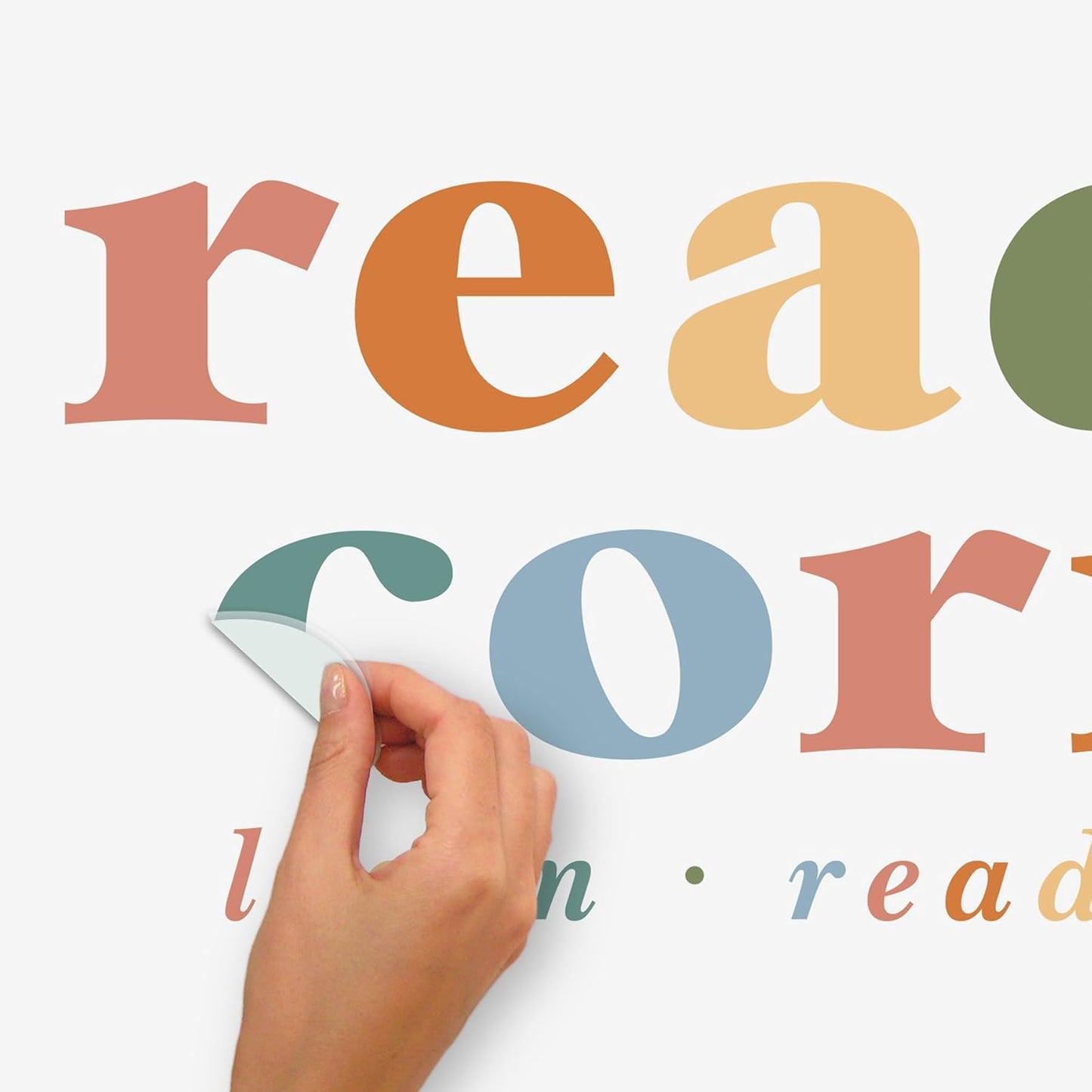 RoomMates Reading Corner Multicolor Wall Quote Decals, RMK5577GM