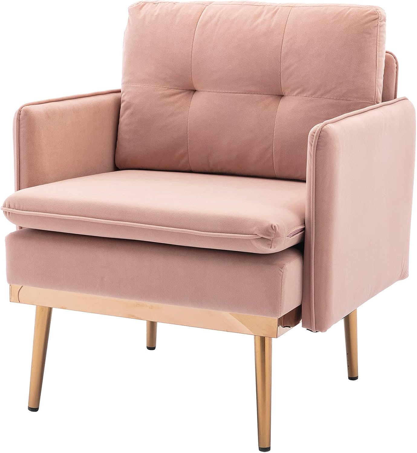 Upholstered Sofa Chairs Modern Single Reading Chair Fabric Armchair for Living Room Ergonomic Lounge Chair Club Chair Home Seating