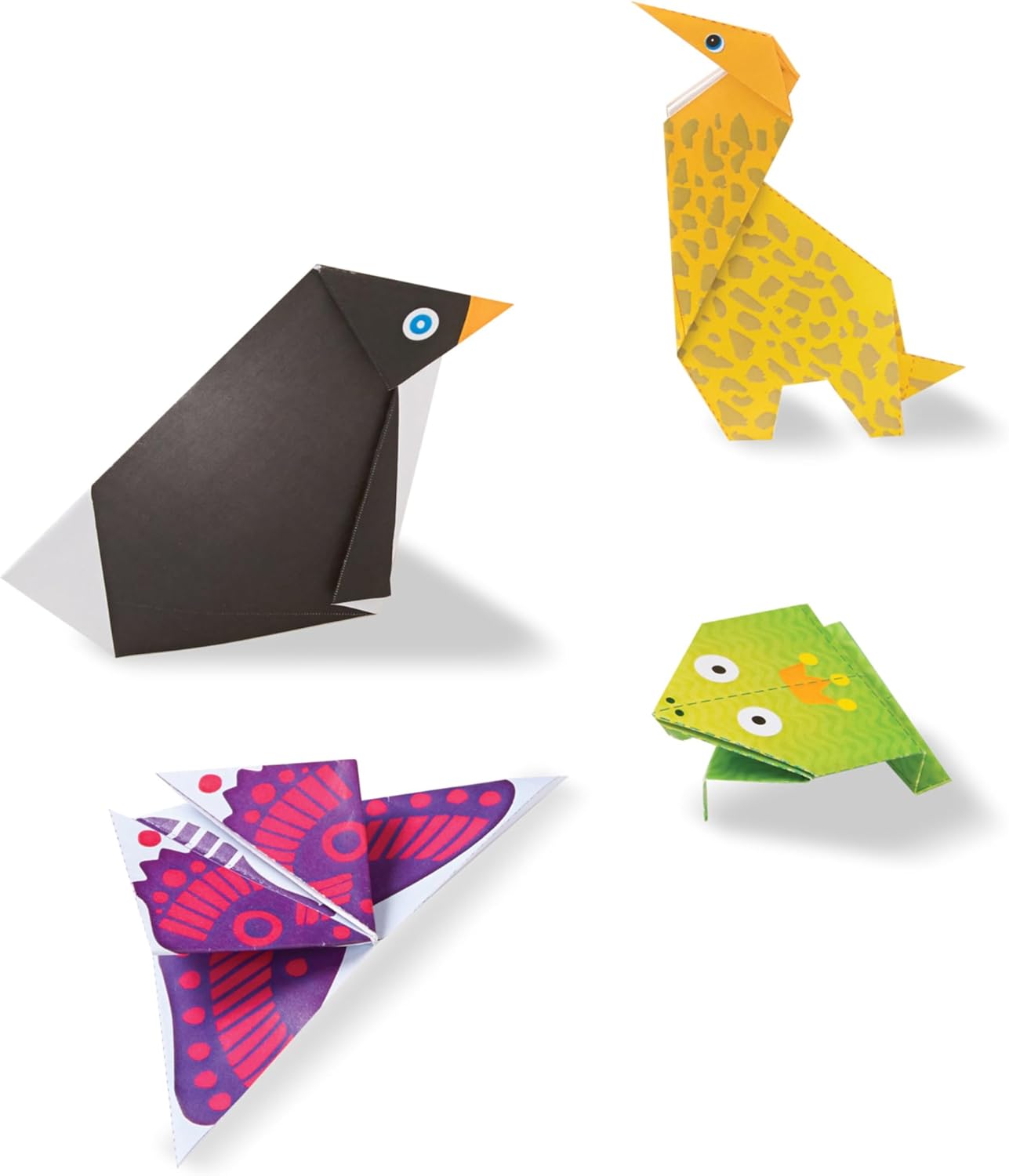 Melissa & Doug On The Go Origami Animals Craft Activity Set - 38 Stickers, 40 Origami Papers