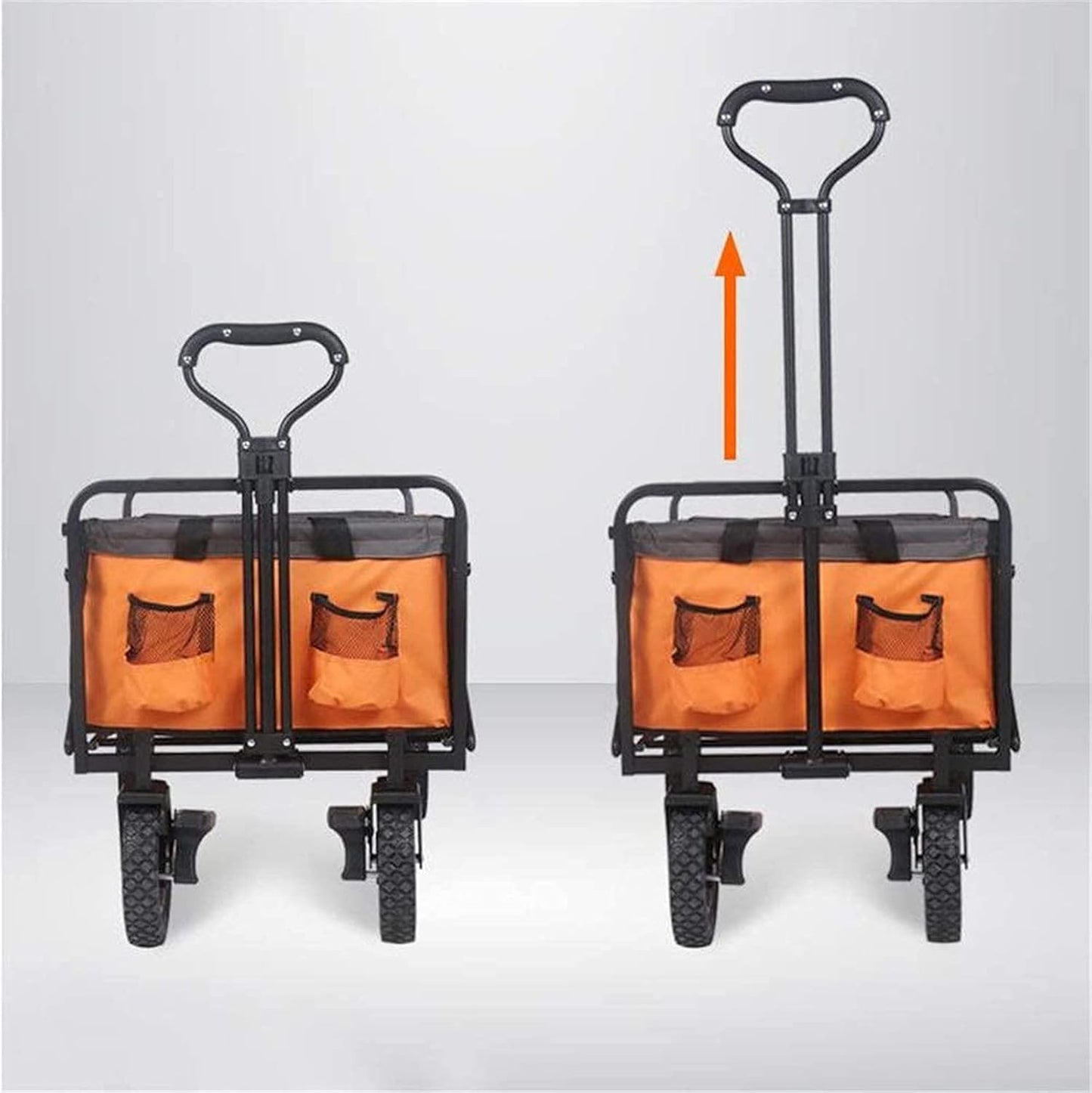 Garden Trolley, Foldable Cart, Heavy Duty Festival Trolley, Pull Wagon Truck - (Red) (Blue)