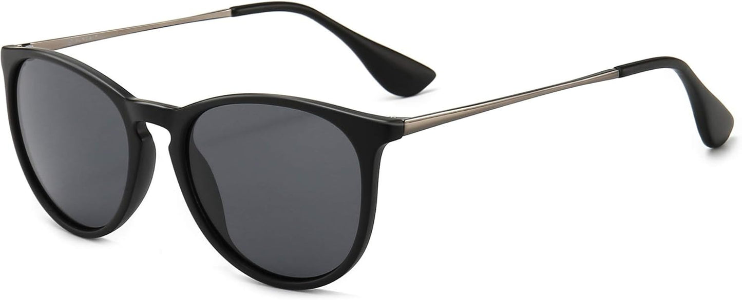 SUNGAIT Premium Vintage Round Sunglasses for Women Men Classic Retro Trendy Style
