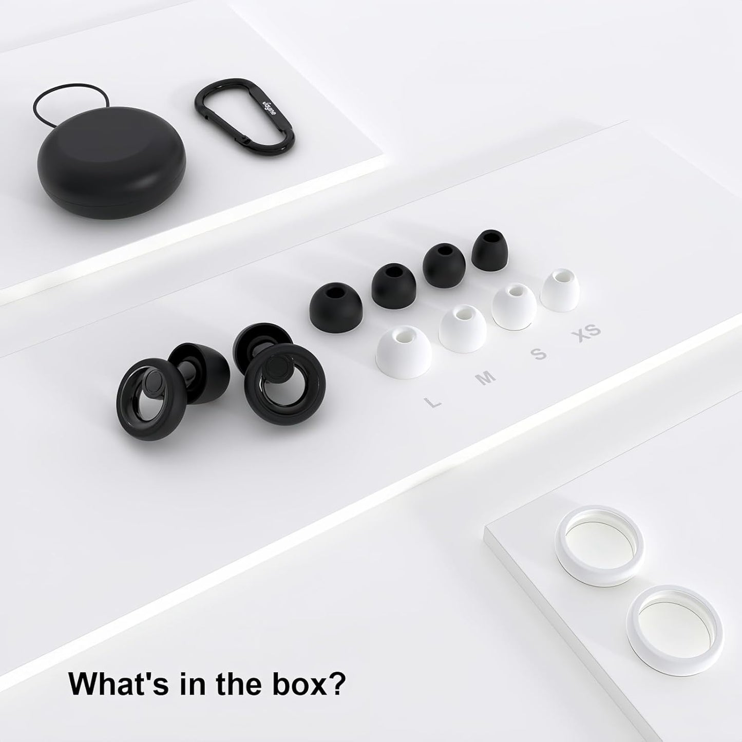 Ear Plugs for Noise Cancelling Ear Protection EarPlugs for Sleep,8 Pairs Ear Tips in XS, S, M, L -30dB Silicone Earplugs for Noise Reduction