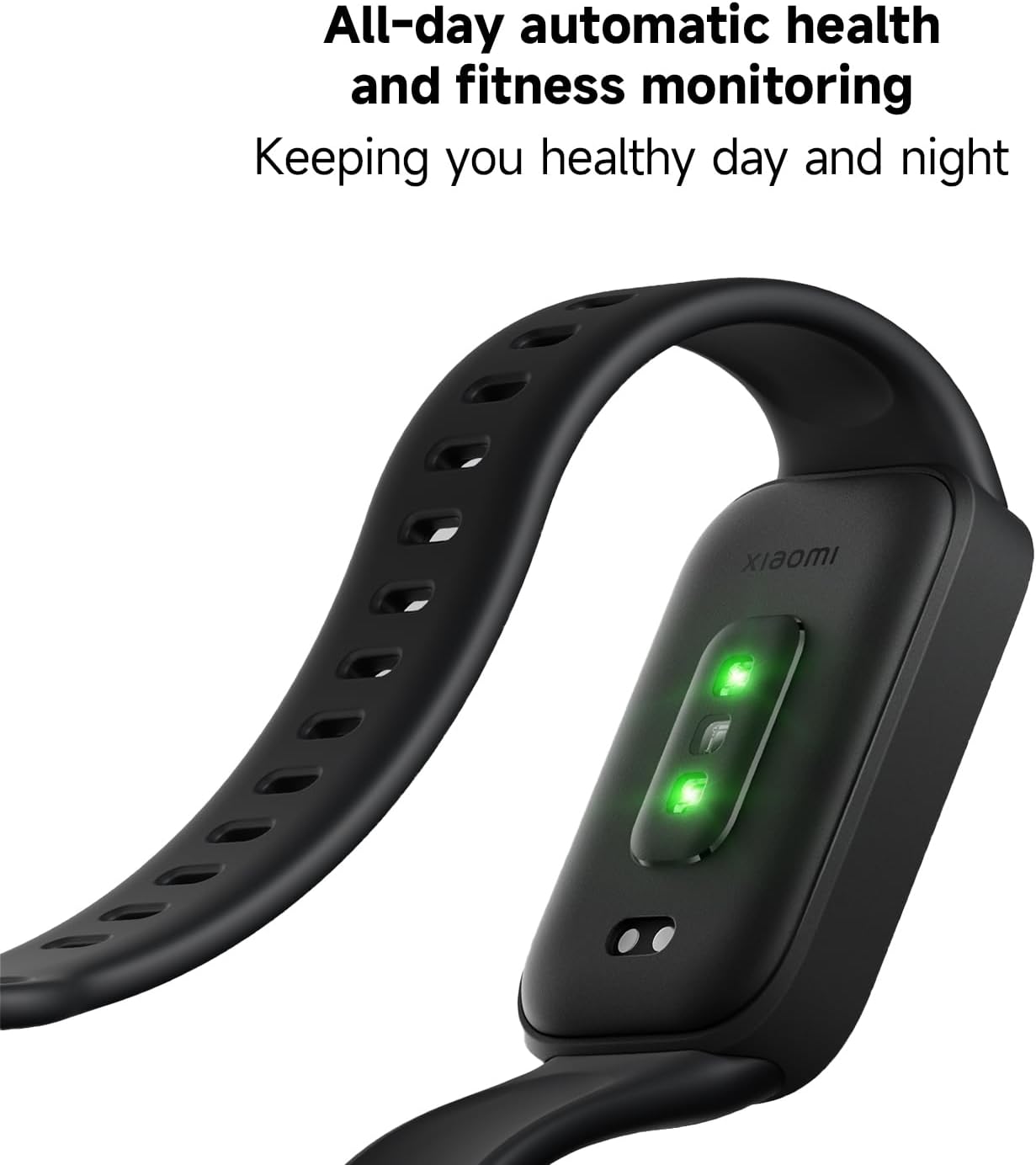 XIAOMI Smart Band 9 Active Global Version, 1.47'' 60Hz Display, 18-Day Battery, 5ATM Waterproof Fitness Tracker with All-Day Health Monitor, 50 Sports Modes (Black)