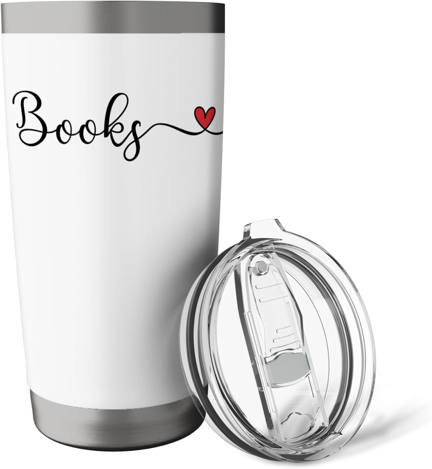 Books - I heart Books Stainless Steel Insulated Tumbler
