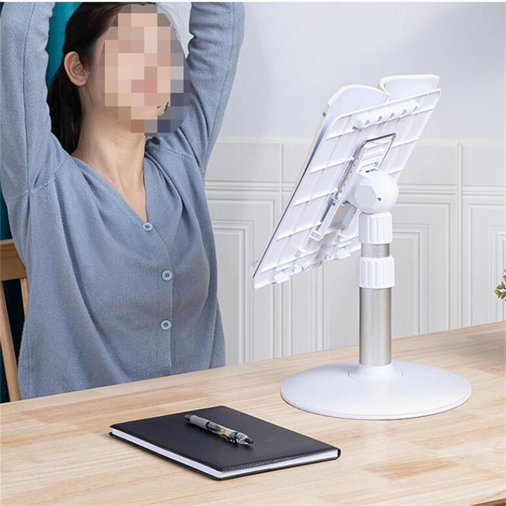 Floor Mounted Reading Stand with Adjustable Lifting and lowering, Bed Table Sitting Posture Device