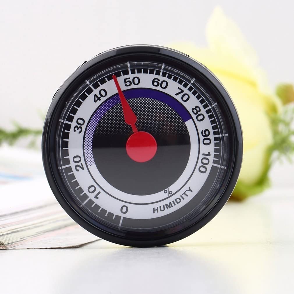 Portable Accurate Analog Hygrometer Humidity Meter Mini Power-Free for Indoor Outdoor Household