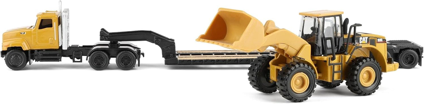 Diecast Masters 1/87 Caterpillar CT681 Day Cab with Lowboy & 950G Wheel Loader 84418