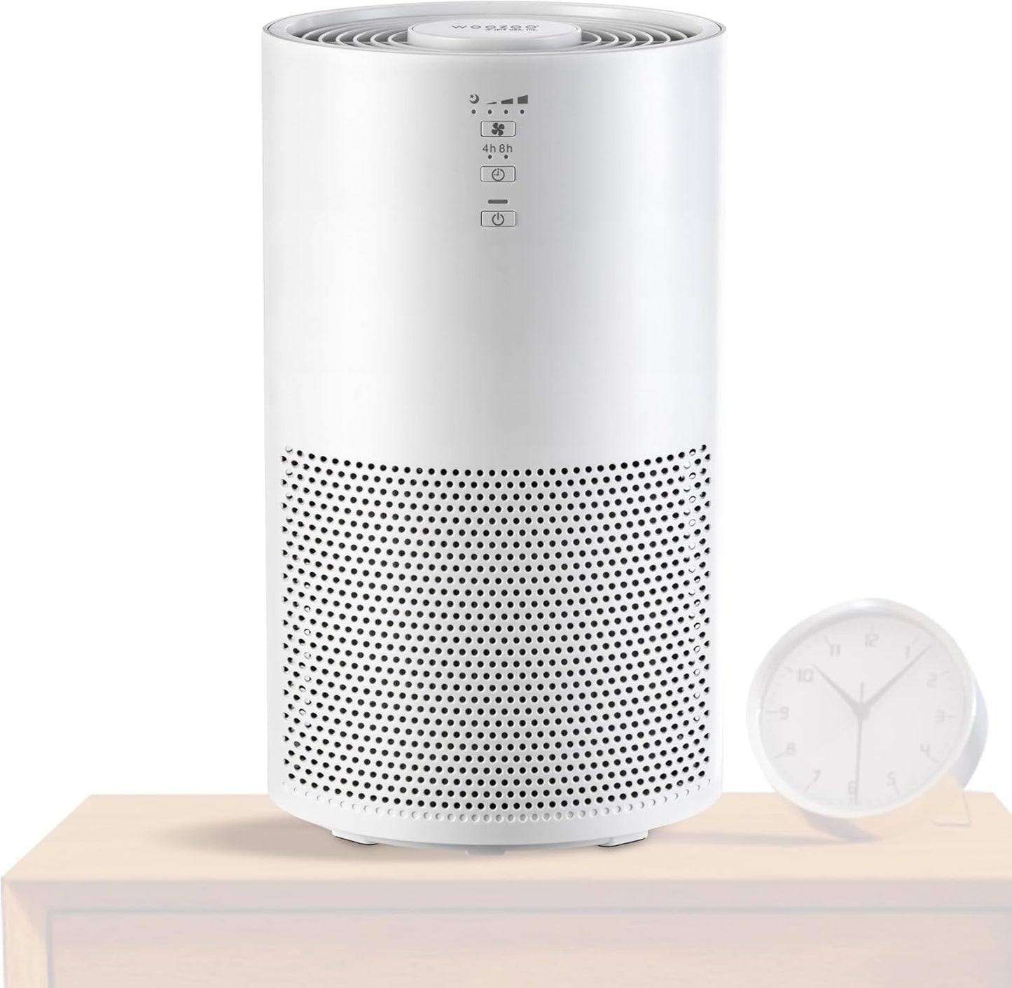 IRIS USA WOOZOO True HEPA Air Purifier, H13 3-in-1 filter removes 99.97% of particles, pet hair, smoke, and odors, covers up to 648 ft², 46W Energy Star motor, ideal for bedrooms and allergies