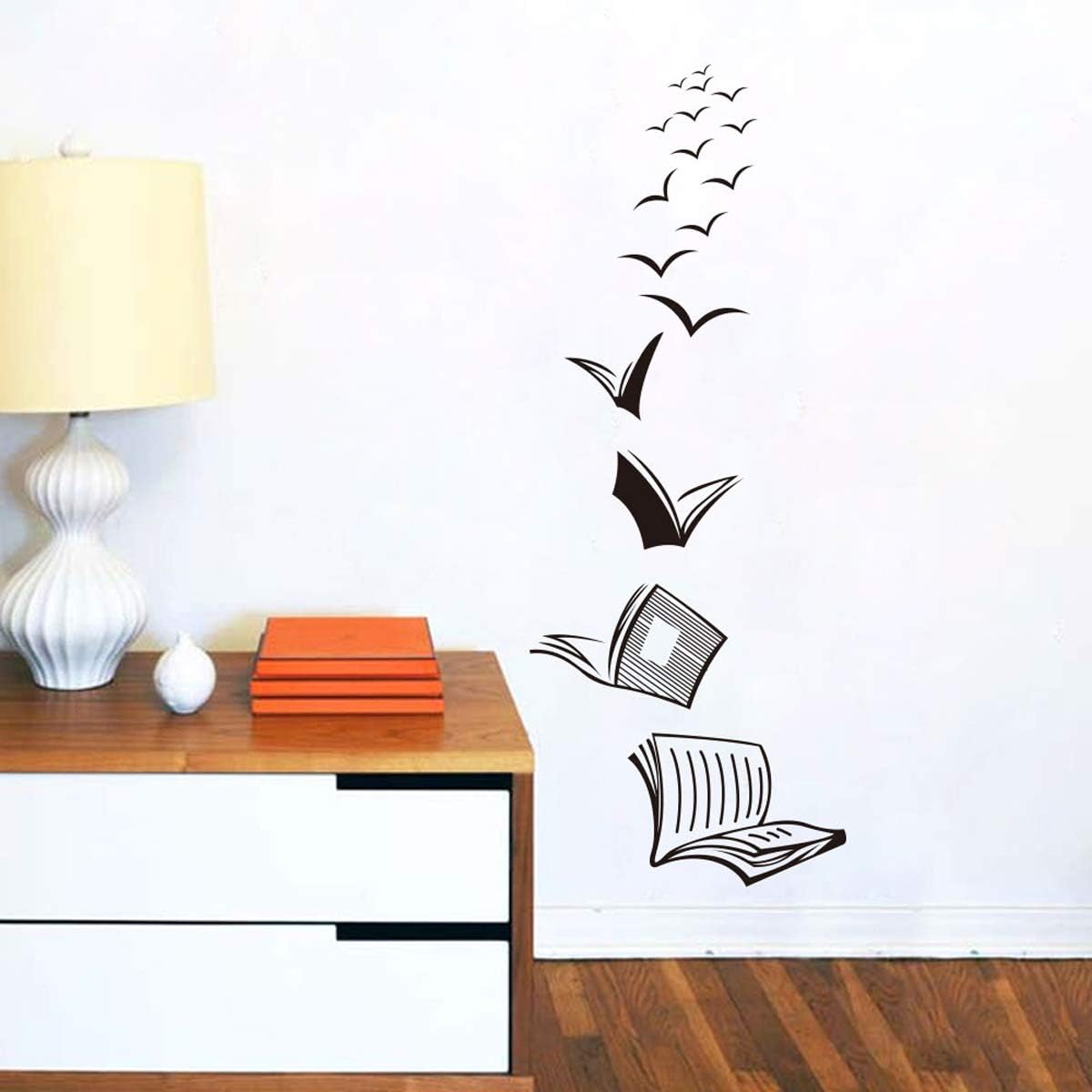 ADECALS Open Book Wall Sticker Reading Wall Art