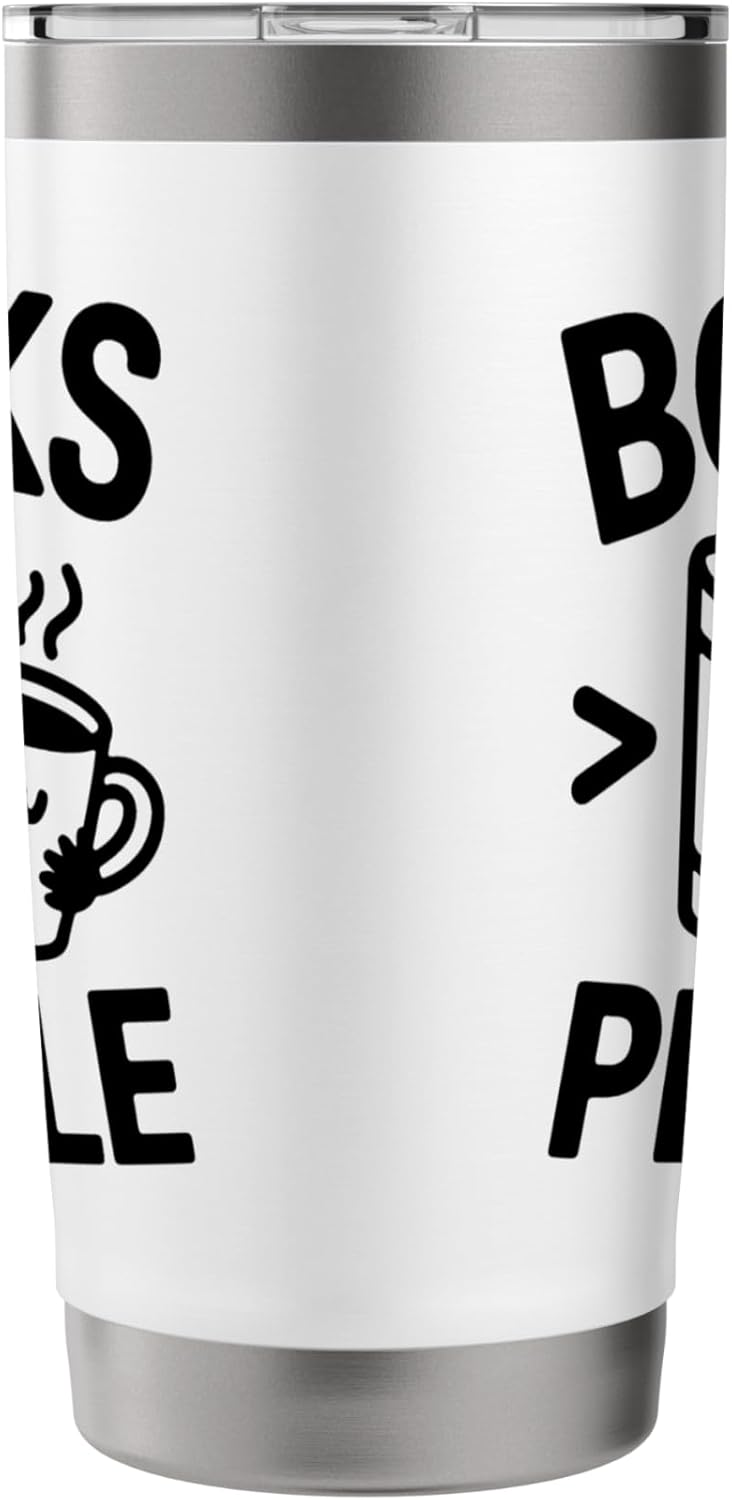 Books Greater Than People Mug Motto Stainless Steel Insulated Tumbler