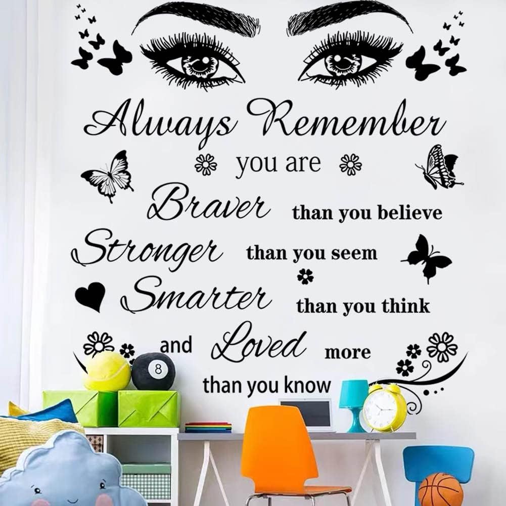 Vinyl Wall Stickers - Peel & Stick Motivational Quote Wall Decals for Bedroom, Living Room & Dining Room Home Decor