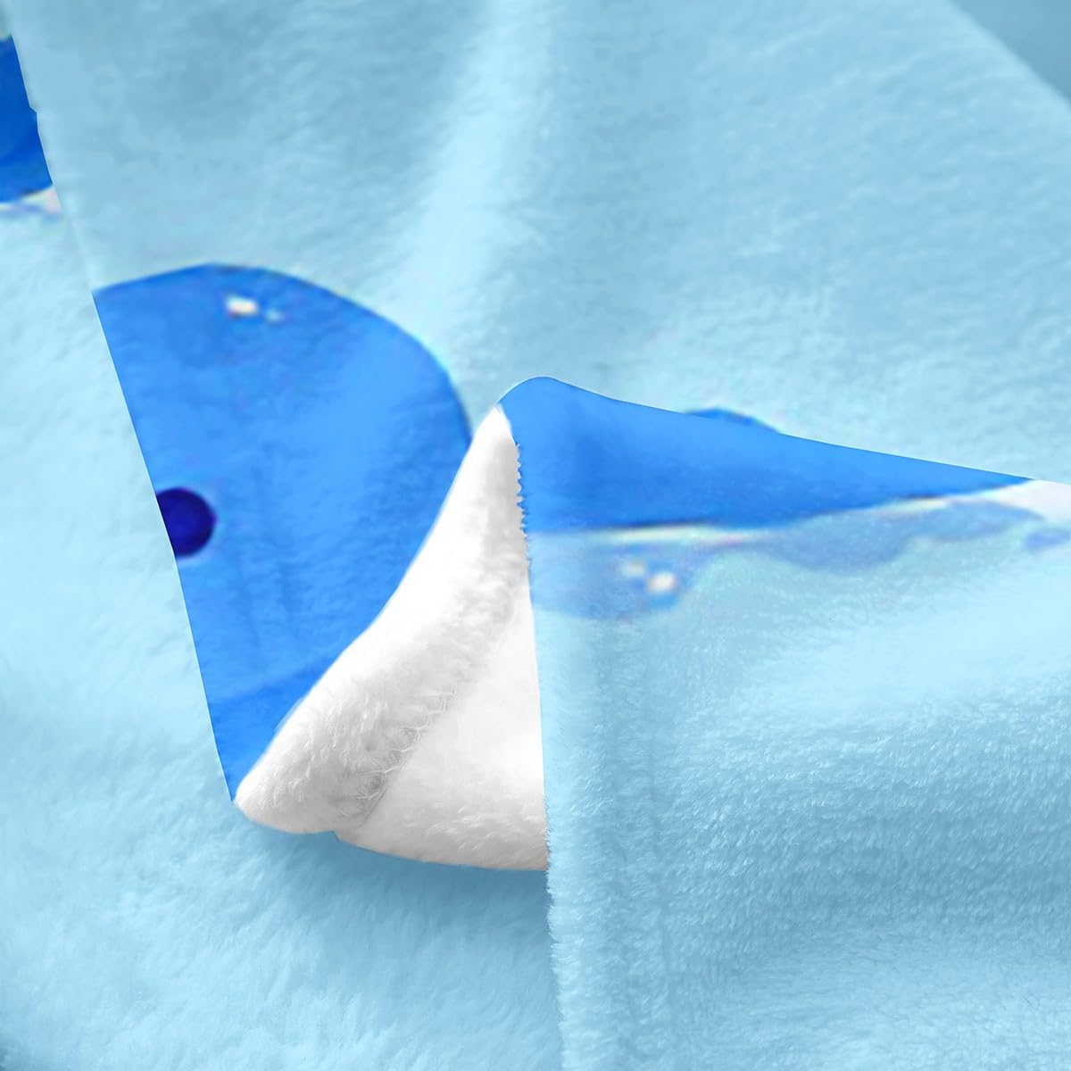 Cute Duck Kids Flannel Blanket,Cartoon Animals Fleece Blanket for Teens Girls Boys Adult Room Decor,Rustic Farm Duck Blankets Funny Blue Soft Sherpa Blanket,for Chair/Sofa,90"×90"