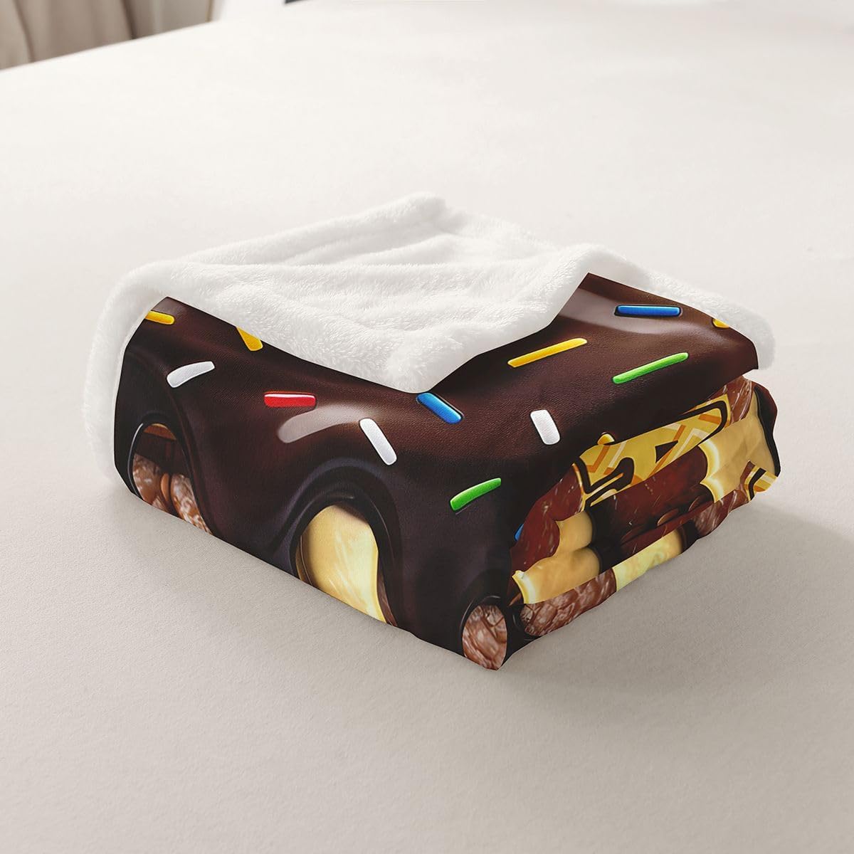 Manfei Brown Football Throw Blanket Coffee Ice Cream Drip Rugby Fleece Blanket Ball Sports Theme Cozy Throws for Bed Couch Sofa,Kids Boys Girls Room Decor,Soft and Breathable(40 x 50 Inches)