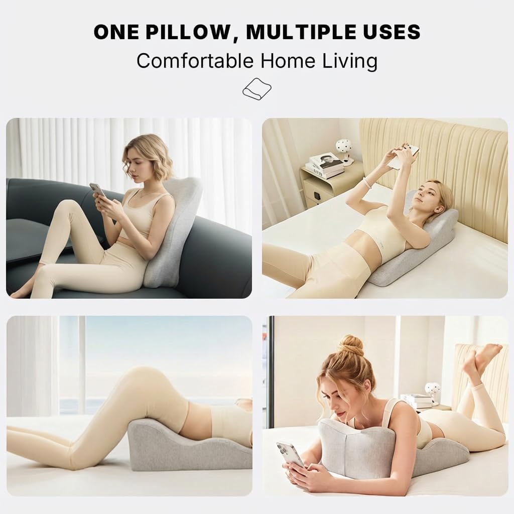 Butt Cushion for Couples Intimacy - Sex Positioning Pillow for Massage, Lying, Reading, Couples Pillow for Bed Sofa, Neck and Shoulder Pain Relief, with Removable Cover