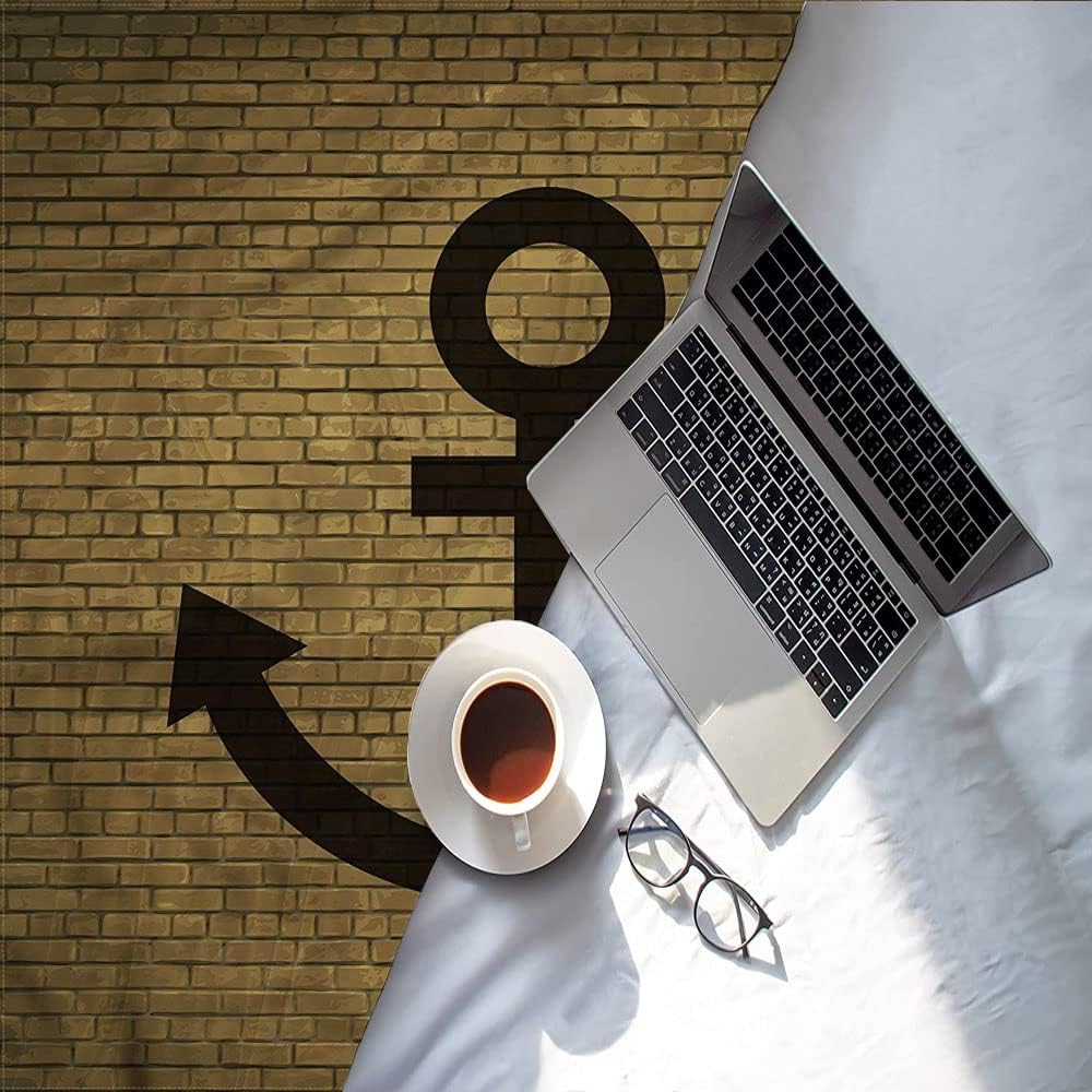 Child Blanket Cotton, Anchor Child Blankets for Girls, Anchor Icon Over Brick, Keep Warm, 40 x 50inches, Cozy Warm Soft Blanket for All Seasons,
