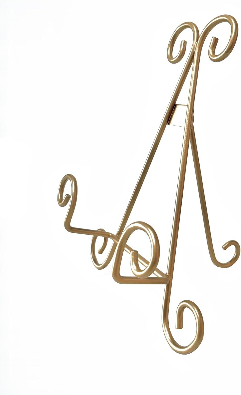 Antique Gold Decorative Display Easel Artifact Display Stand for Signs, art, plates, prints, artifacts, and other collectibles. (Gold, 10") (multiple sizes)