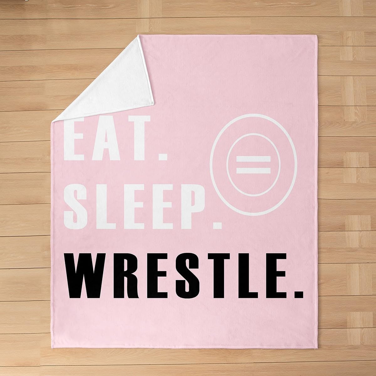 Feelyou Wrestling Sports Flannel Fleece Throw Blanket Wrestling Sports Theme Fuzzy Blanket Throw 50"x60" for Sofa Couch Pink Wrestle Rodeo All Season Bed Blanket Wrestle Themed Plush Blanket