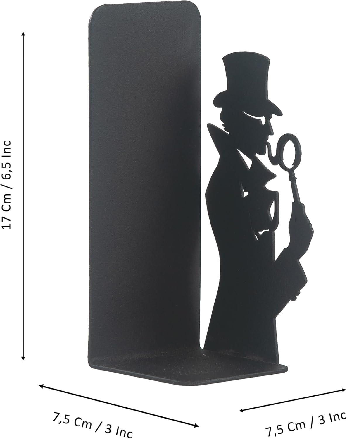 Sherlock Holmes and Arsene Lupin Decorative Metal Bookends, Detective Figure Bookends, Gift for Book Lovers,Best Gifts Kids, Super Heroes Book Stands, Cartoon Book Supports, Book Accessories