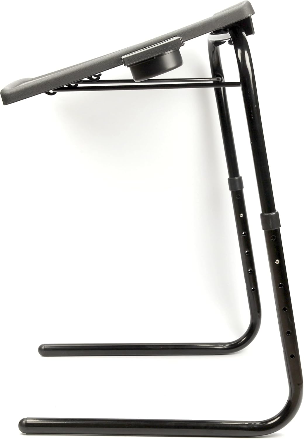 TV Tray Stand is an Adjustable Angle Sofa Stand Coffee Table with six Height adjustments and Three Angles,Retractable Cup Holder, Convenient and Comfortable tv Tray