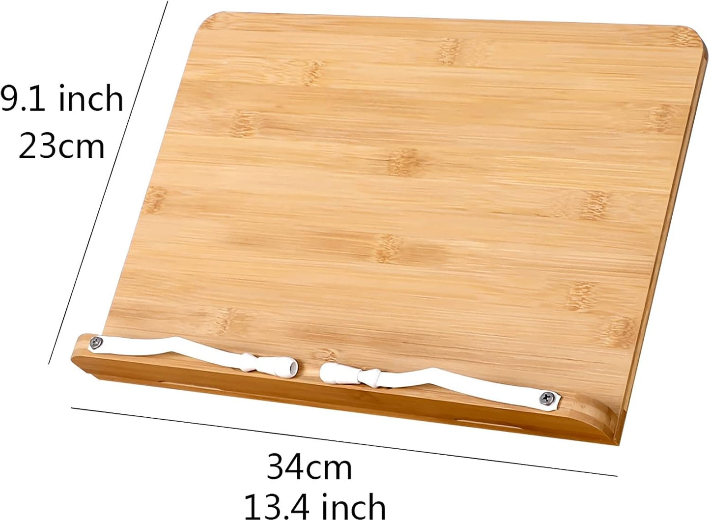 Book Stand Cookbook Stands Recipe Holders Adjustable Bookstand with Page Clips Holders Tray Easel Compatible with Smartphone Tablet (Size : M) ()