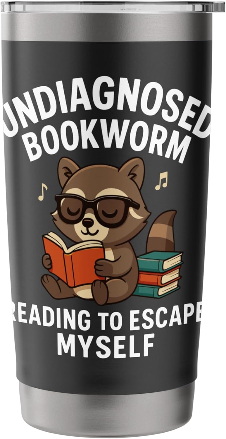 Undiagnosed Bookworm Reading To Escape Myself Stainless Steel Insulated Tumbler