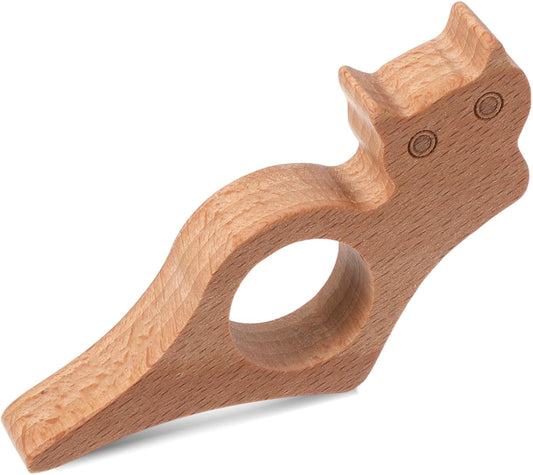 Cat Wooden Thumb Book Page Holder Book Opener Holder for Reading Large Hole Wood Cat Bookmark Thumb Page Holders Gifts Accessories for Reading Lovers