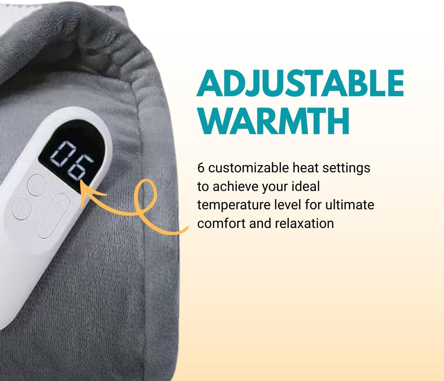 Consumable Corner - Electric Heated Throw Blanket - Soft Flannel & Cozy Sherpa Material - 6 Customizable Heat Levels - Auto-Off 2-8 Hour Timer - Premium Quality - Gray - 50" x 60" - 1 Blanket